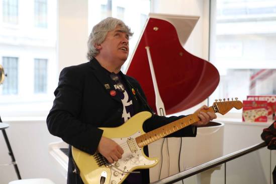 Peter Cook spotting the muse decending!